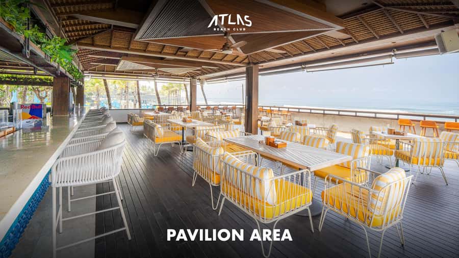 Atlas Beach Club Bali: One Day Pass / F&B Credit Voucher - The 100+ store street market: a break from pool-and-beat mode