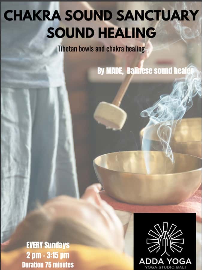 Bali: Chakras sound sanctuary | Sound healing ADDA YOGA - The 75-Minute Flow: What Happens During the Session