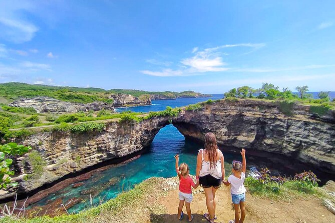 Bali-Nusa Penida. West Part. Private car. All-inclusive - Broken Bay and Pasih Uug: a sea “pool” ringed by rock