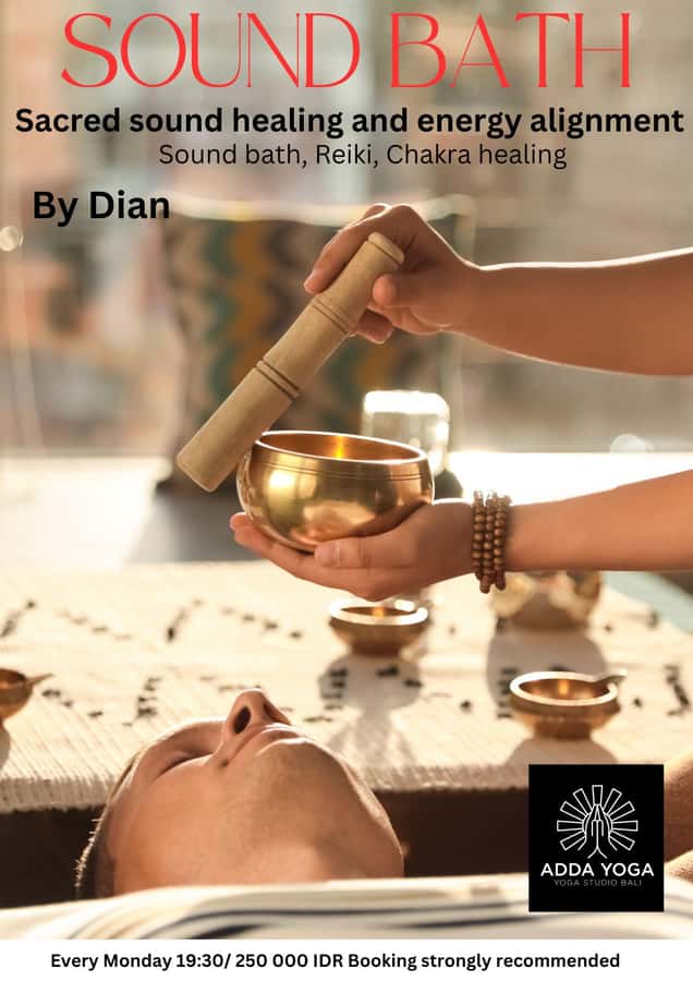 Bali: Sound Healing and Energy Alignment at ADDA YOGA - The 75-minute flow: sound bath, Reiki-style work, and chakra balancing