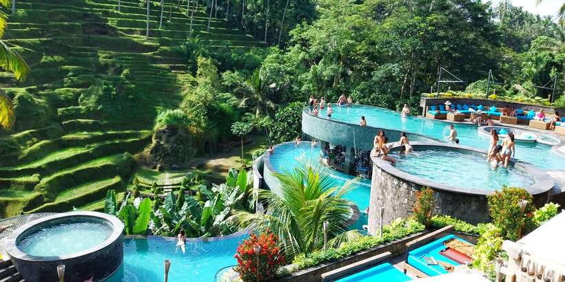 Bali: Ubud Waterfall, Village and Pool Club Day Trip - Sacred Monkey Forest Sanctuary: A One-Hour Reset in Ubud