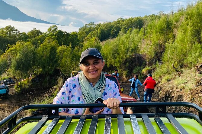 Batur Volcano Sunrise And Black Lava Jeep Adventure Tour - The Short Walk on Black Lava and Sand