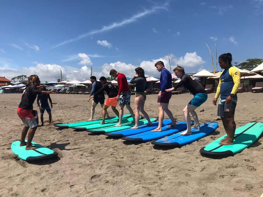 Canggu: 2-Hour Surf Course - Where the Lesson Starts: Black and White at Batu Bolong