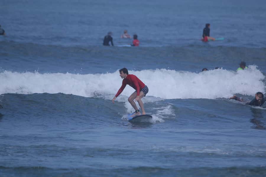 Canggu Surf Lesson - Safety rules and stand-up basics on the beach