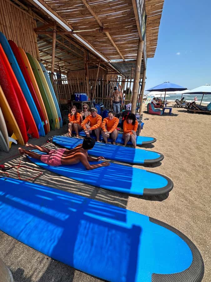 Canggu: Surfing Lesson with ISA Instructor - The 2-hour flow: safety talk, warm-up, then waves matched to you